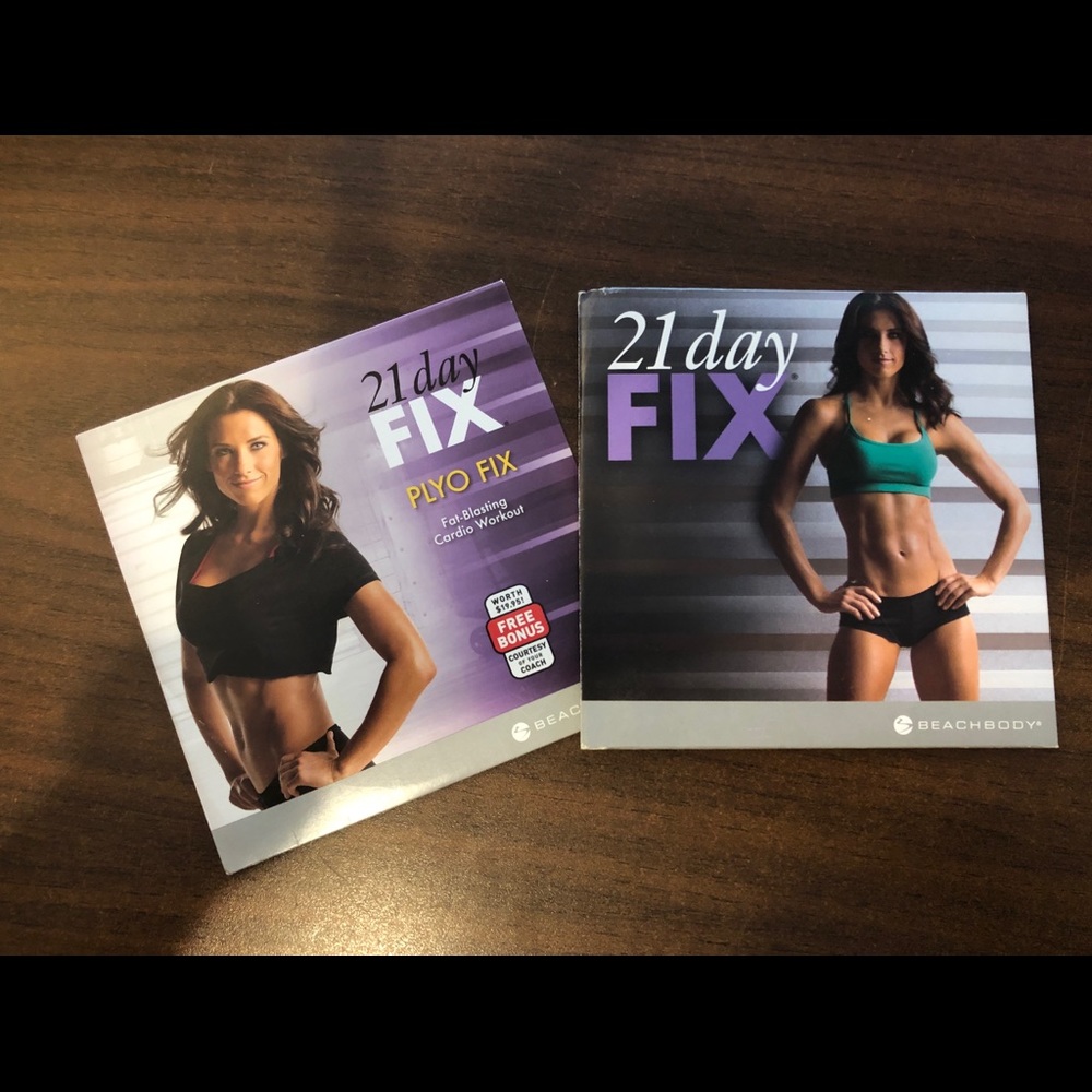 21 Day fix program discs + extra Plyo disc